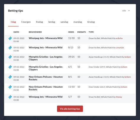 dagens betting tips
